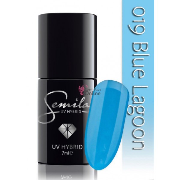 Oja UV Semilac 019 albastru Blue Lagoon 7 ml